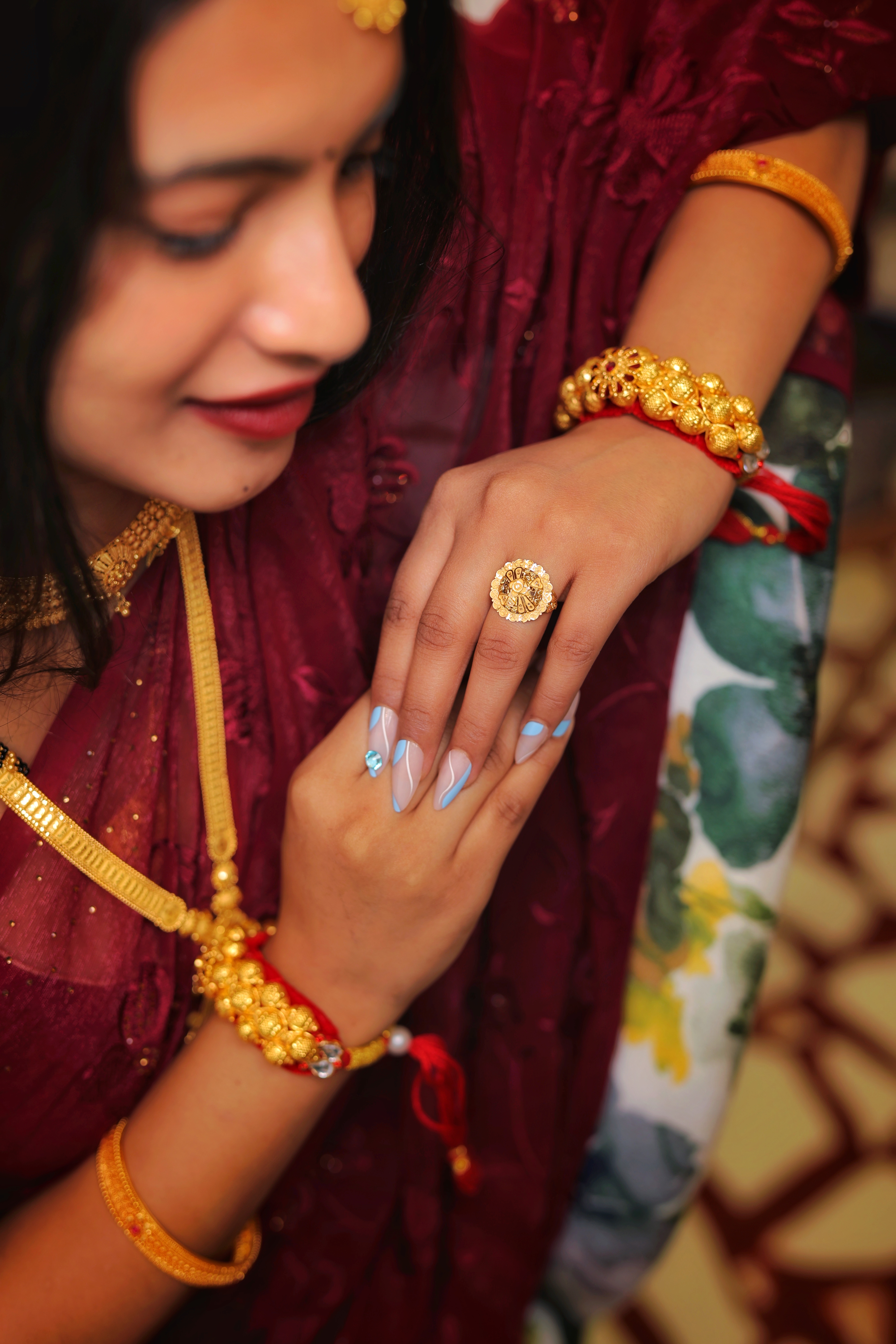 Traditional Dome Cocktail Ring with Fine Filigree and Granulation