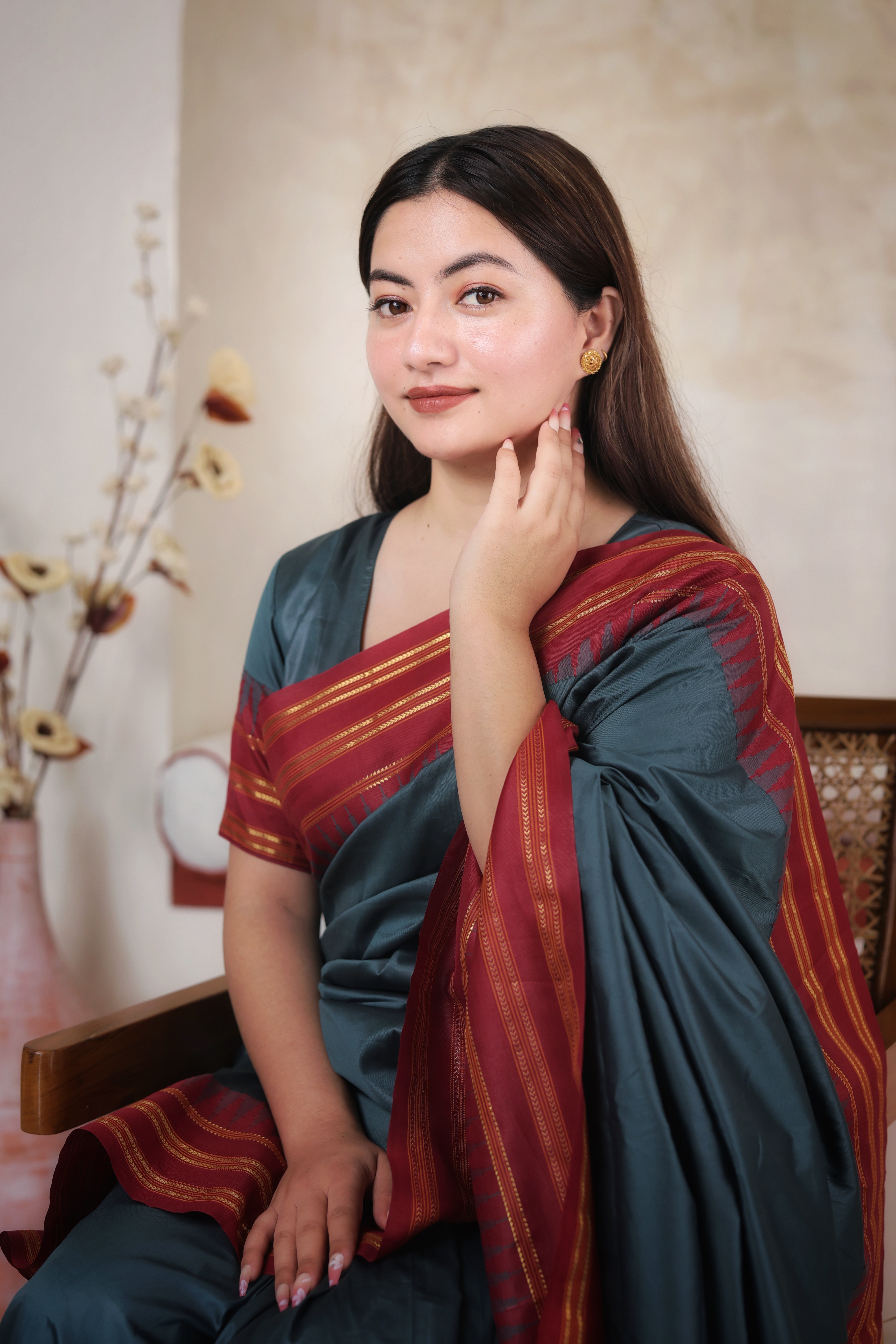 Traditional Dome Gold Stud Earrings with Intricate Openwork