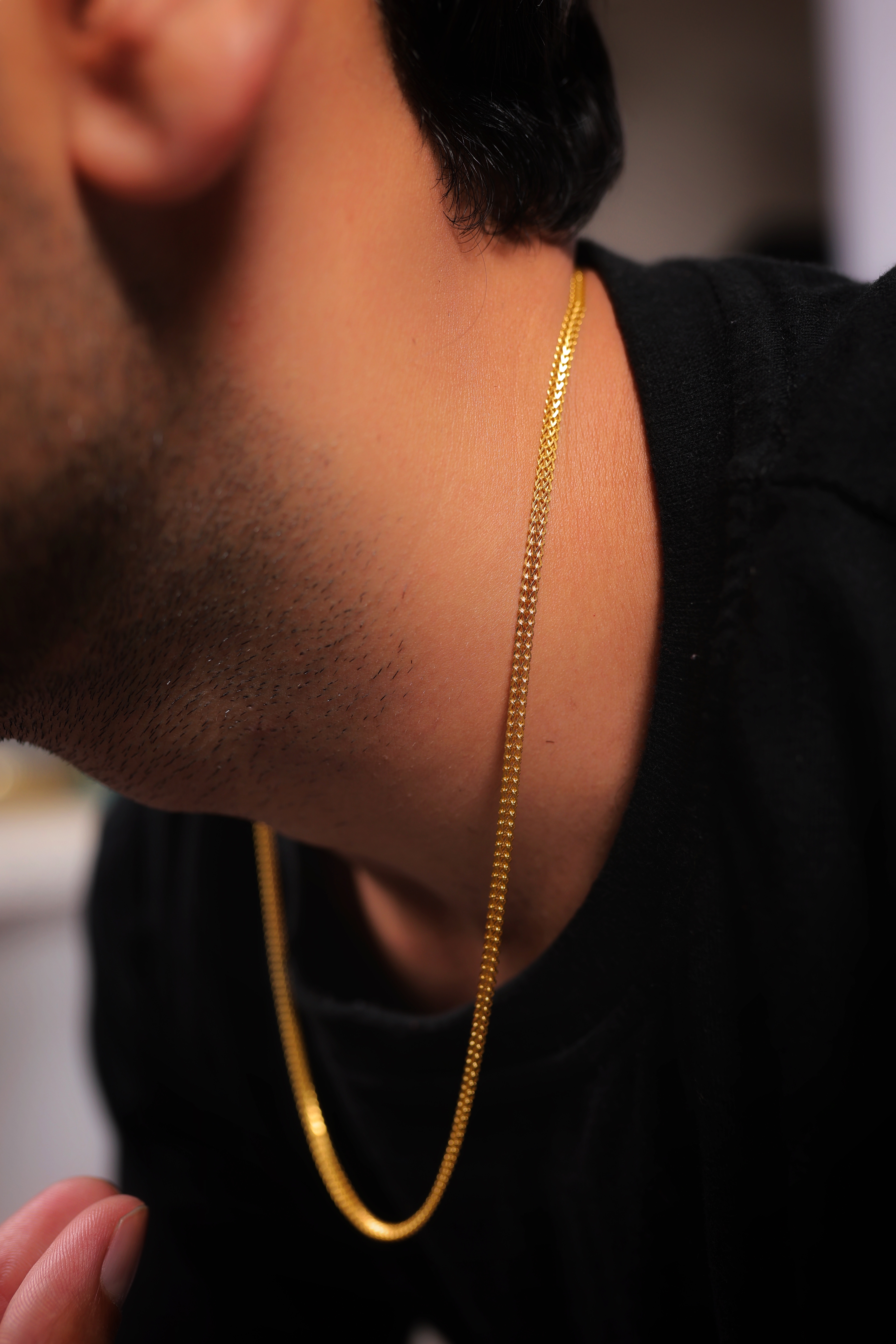 22K Gold Men’s Chain – Slim Classic Design | Pure Hallmarked Gold