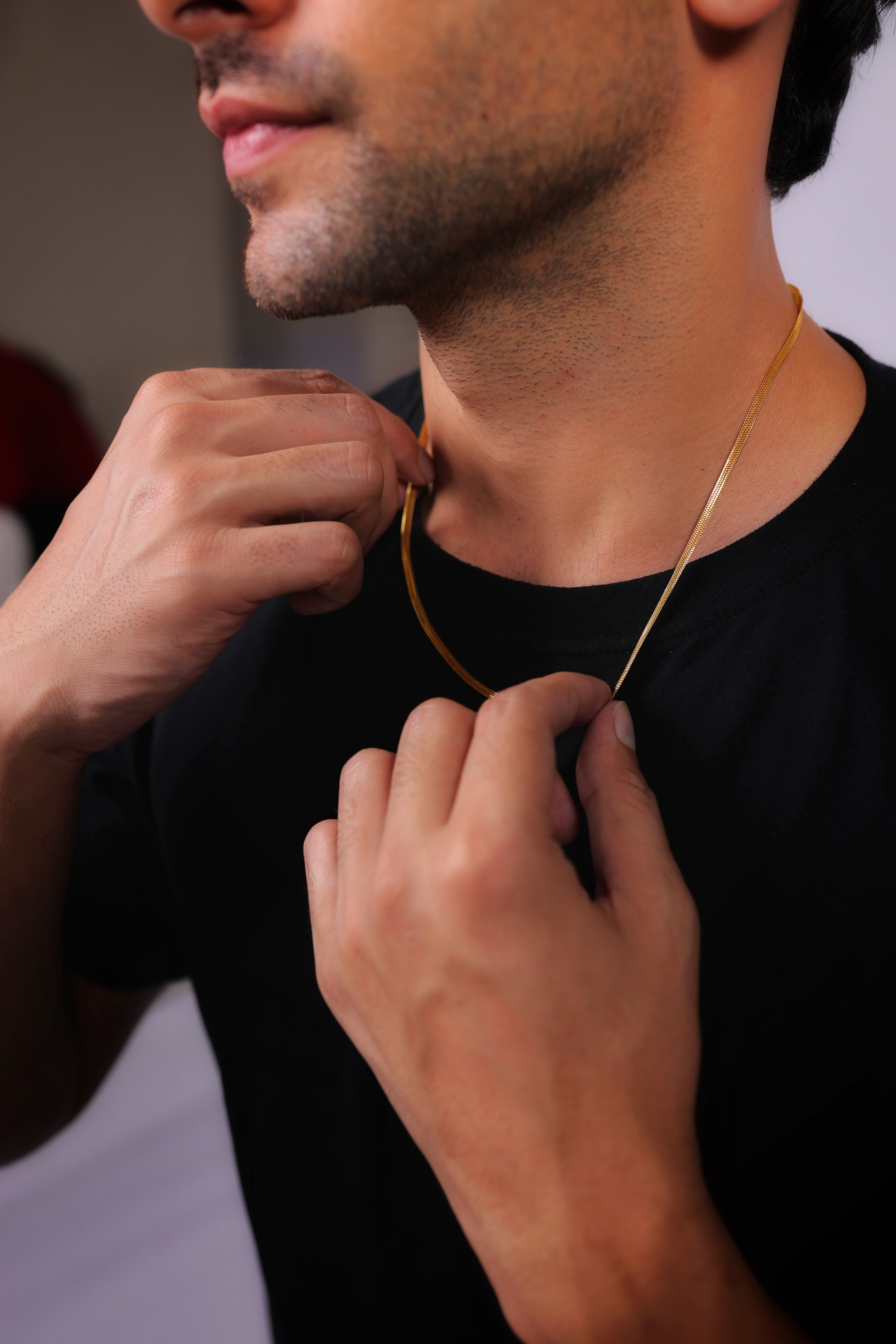 22K Gold Men’s Chain – Sleek Plain Classic Design | Pure Hallmarked Gold